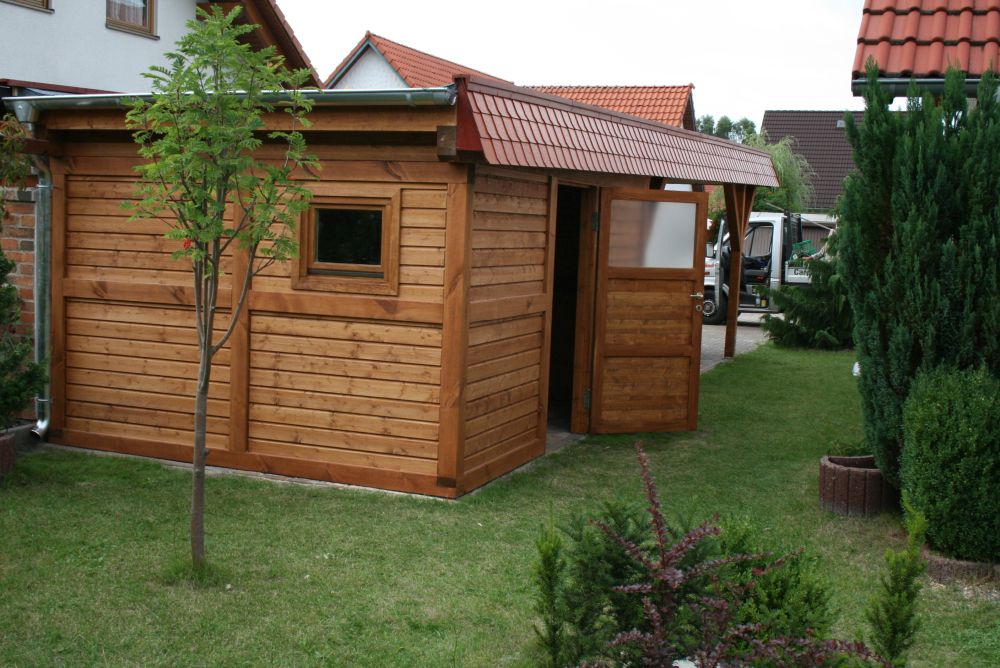 Carport Flachdach mit Schuppen - Holzmarkt Köhn - Klosterfelde