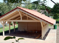 Carport Spitzdach Schuppen01